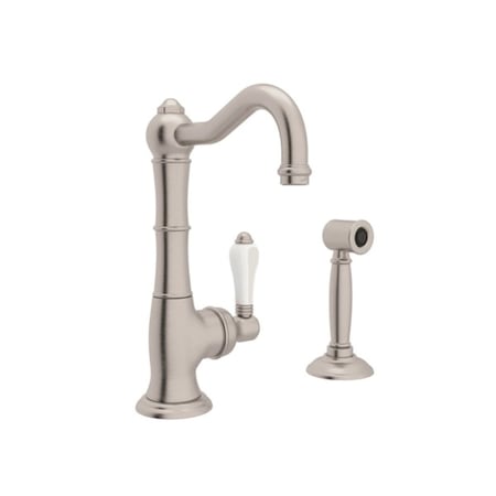 Rohl Single Hole Only Mount, 1 Hole Kitchen Faucet A3650LPWSSTN-2